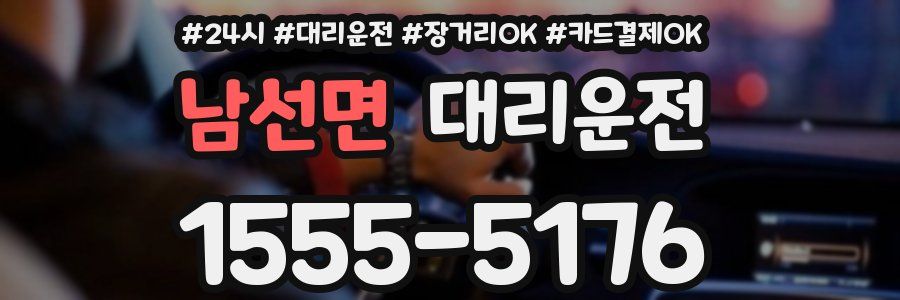 남선면 대리운전
