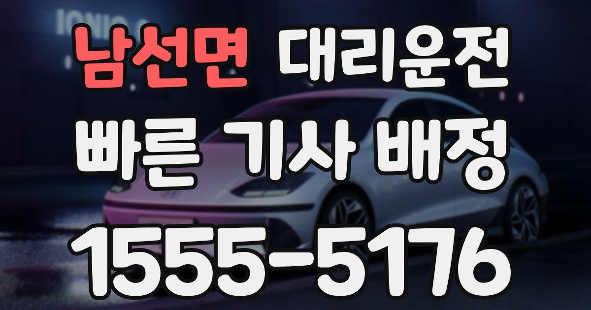 일일대리기사