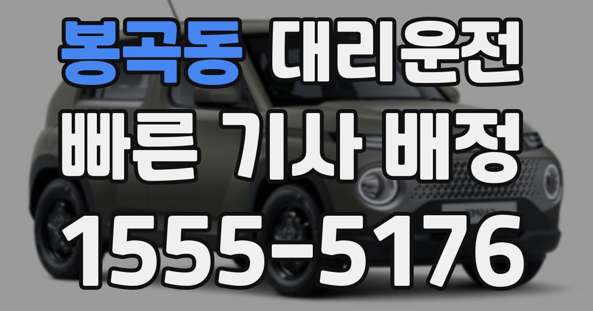 일일대리기사