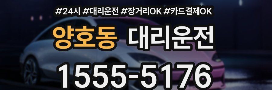 양호동 대리운전