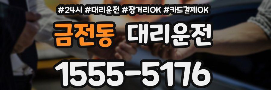 금전동 대리운전