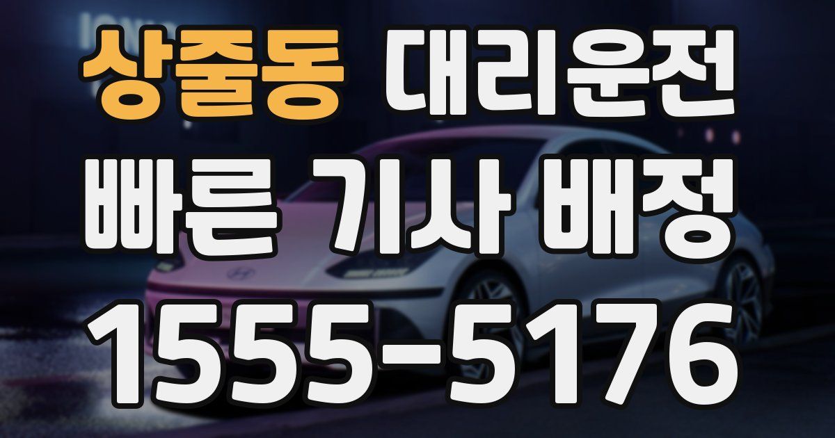 일일대리기사