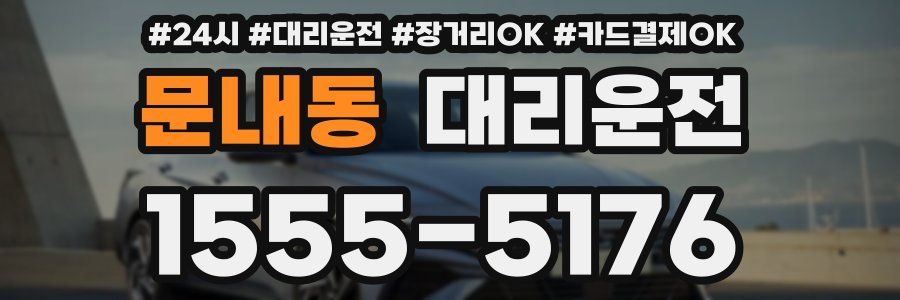 문내동 대리운전