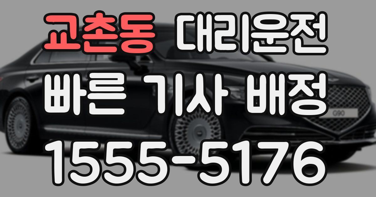 일일대리기사