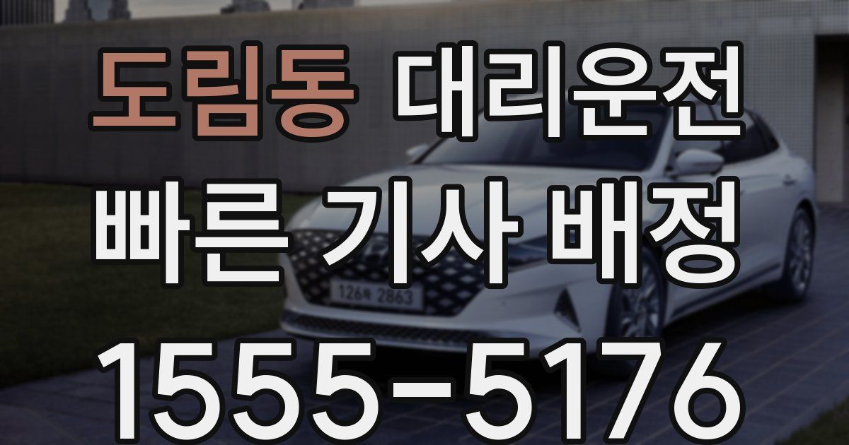 일일대리기사
