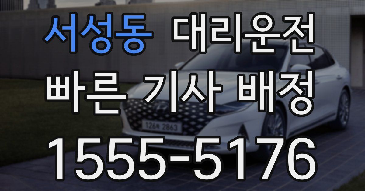 일일대리기사