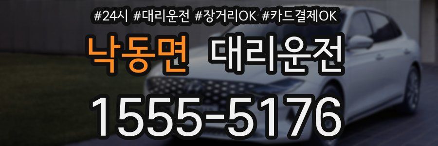 낙동면 대리운전