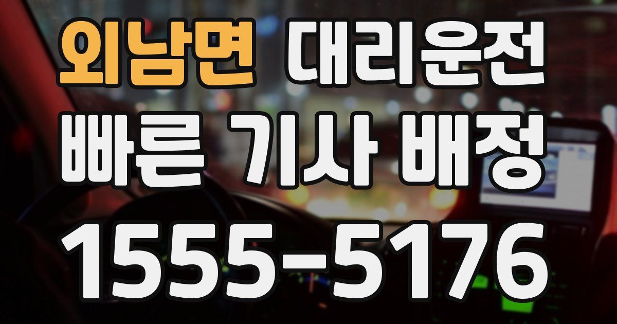 일일대리기사