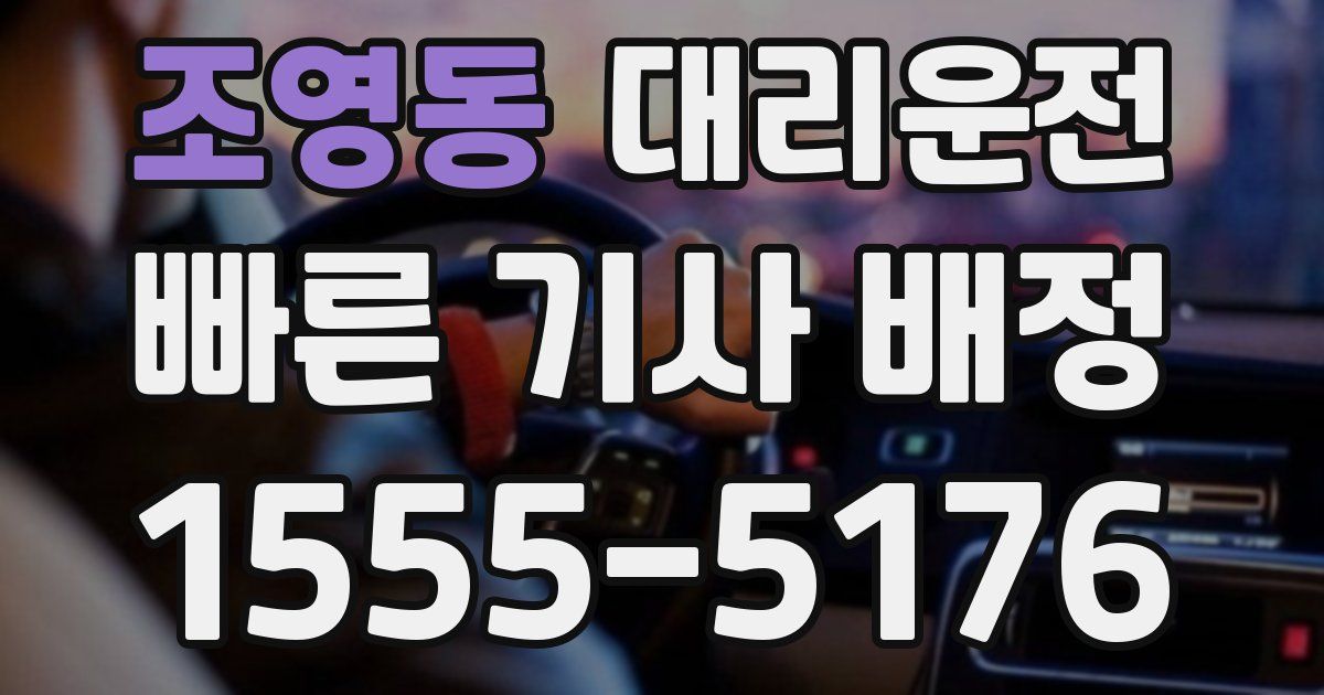 일일대리기사