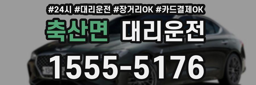 축산면 대리운전