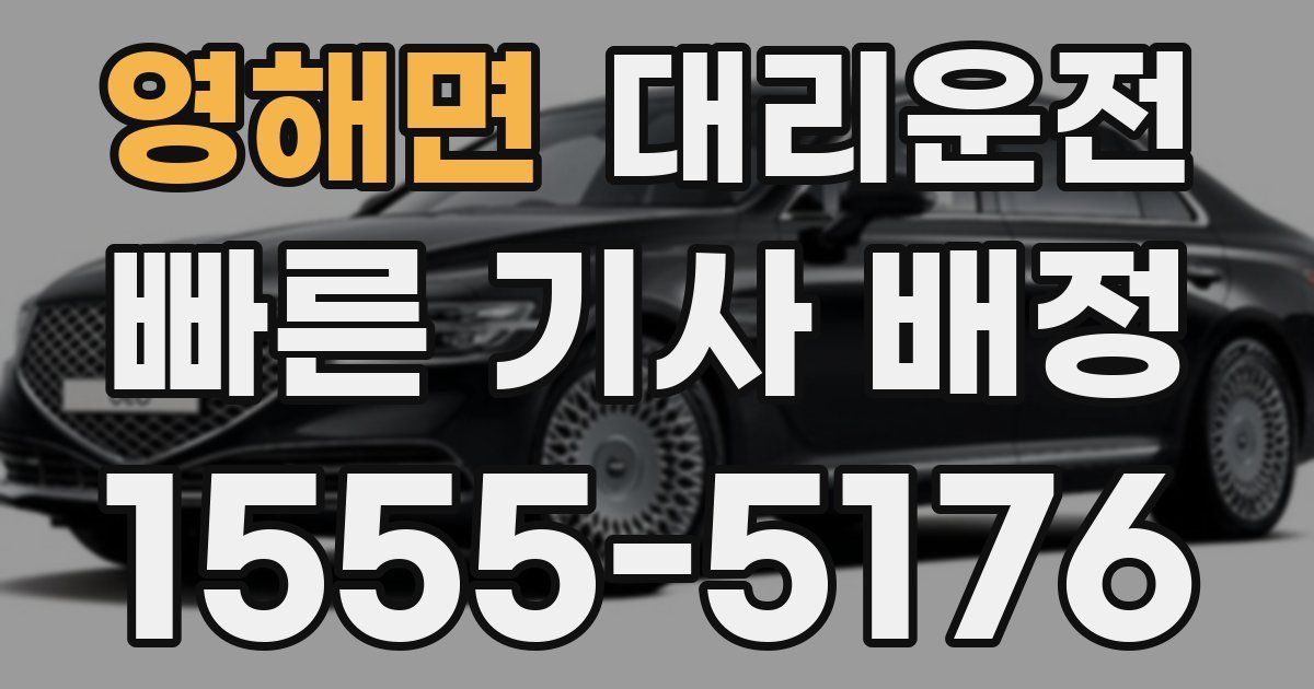 일일대리기사