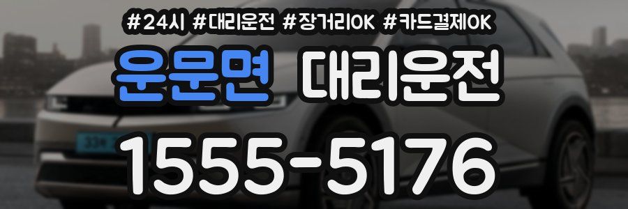 운문면 대리운전