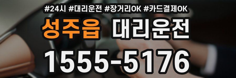 성주읍 대리운전