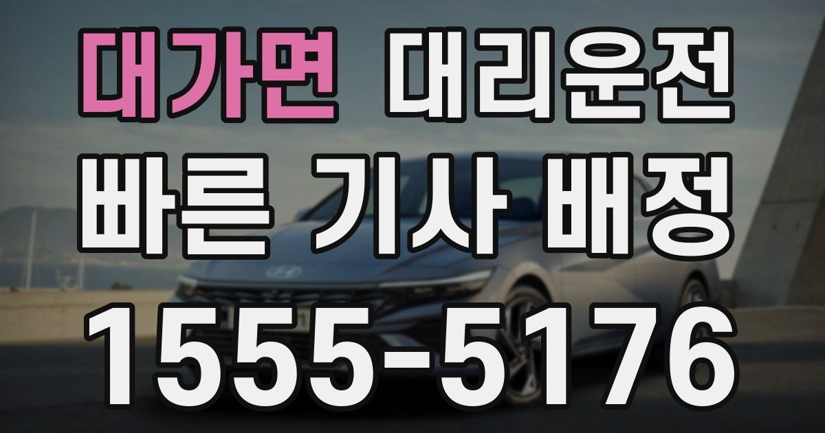 일일대리기사