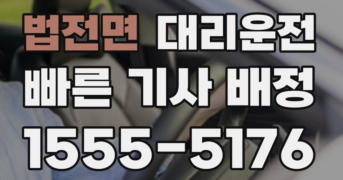 일일대리기사