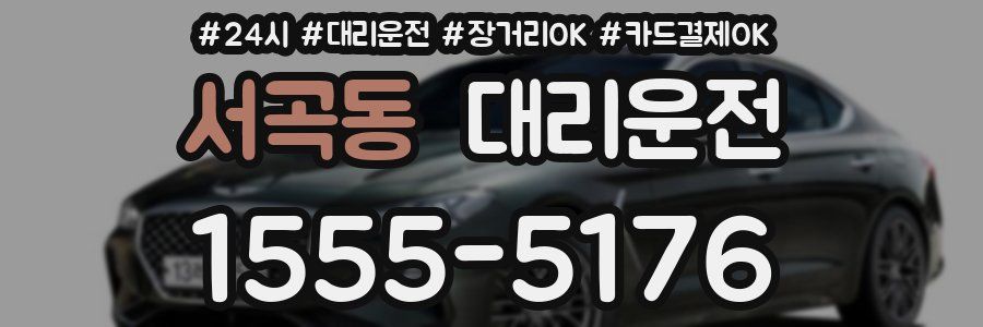 서곡동 대리운전