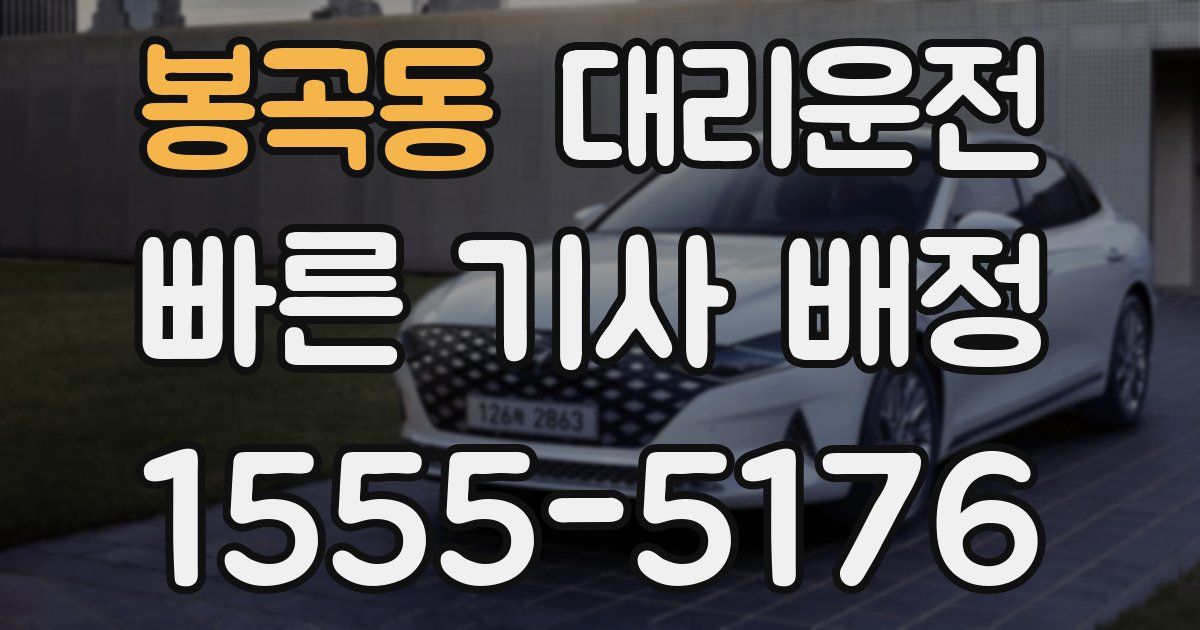 일일대리기사