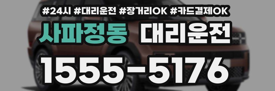 사파정동 대리운전