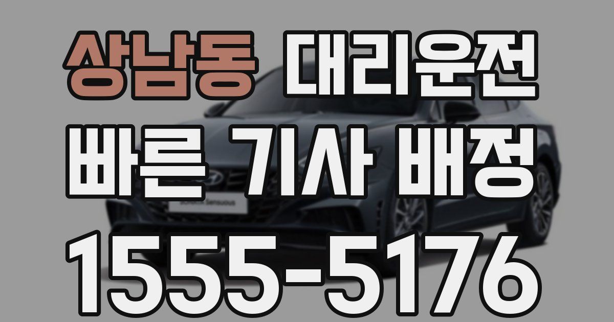 일일대리기사
