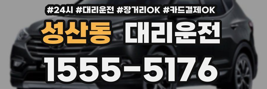 성산동 대리운전