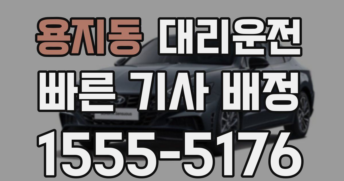 일일대리기사