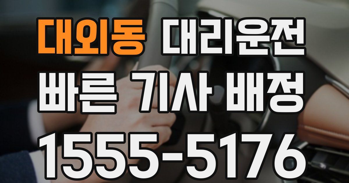 일일대리기사