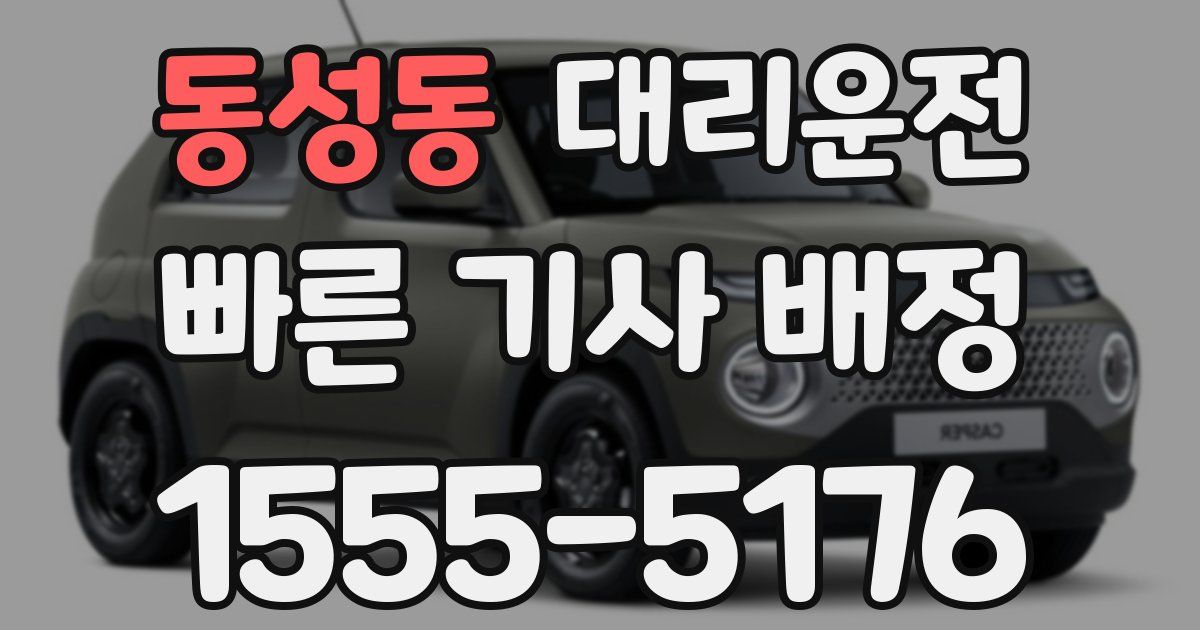 일일대리기사