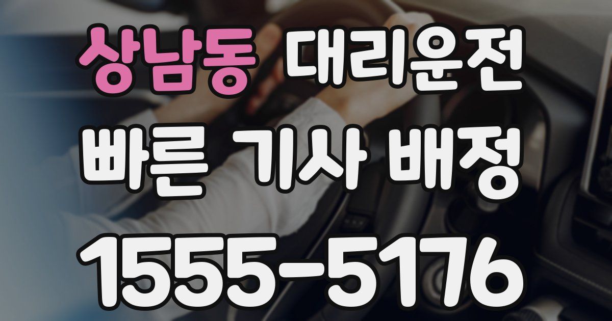 일일대리기사