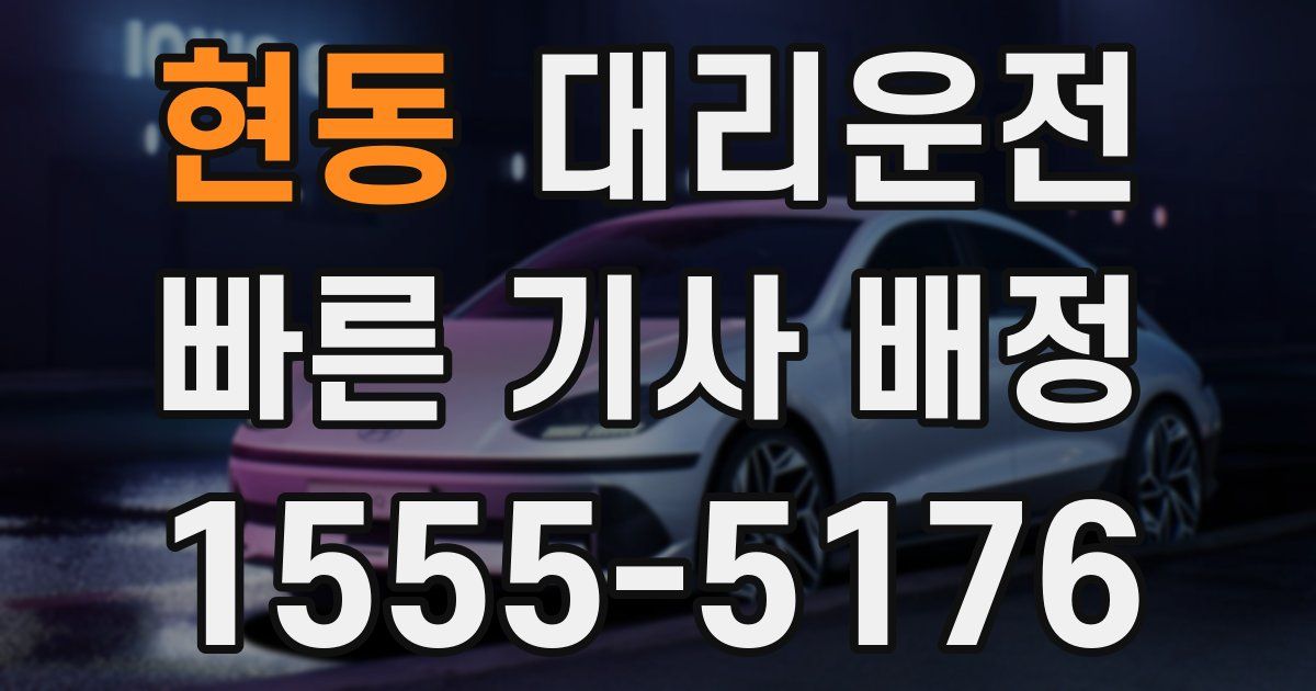일일대리기사