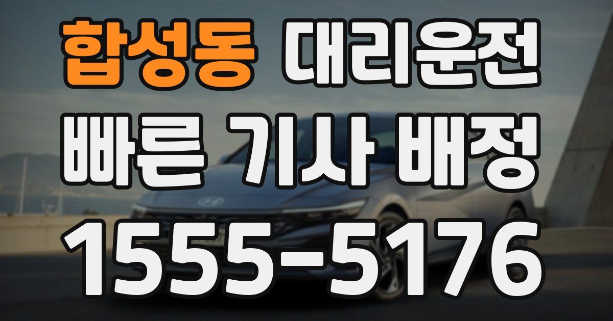 일일대리기사