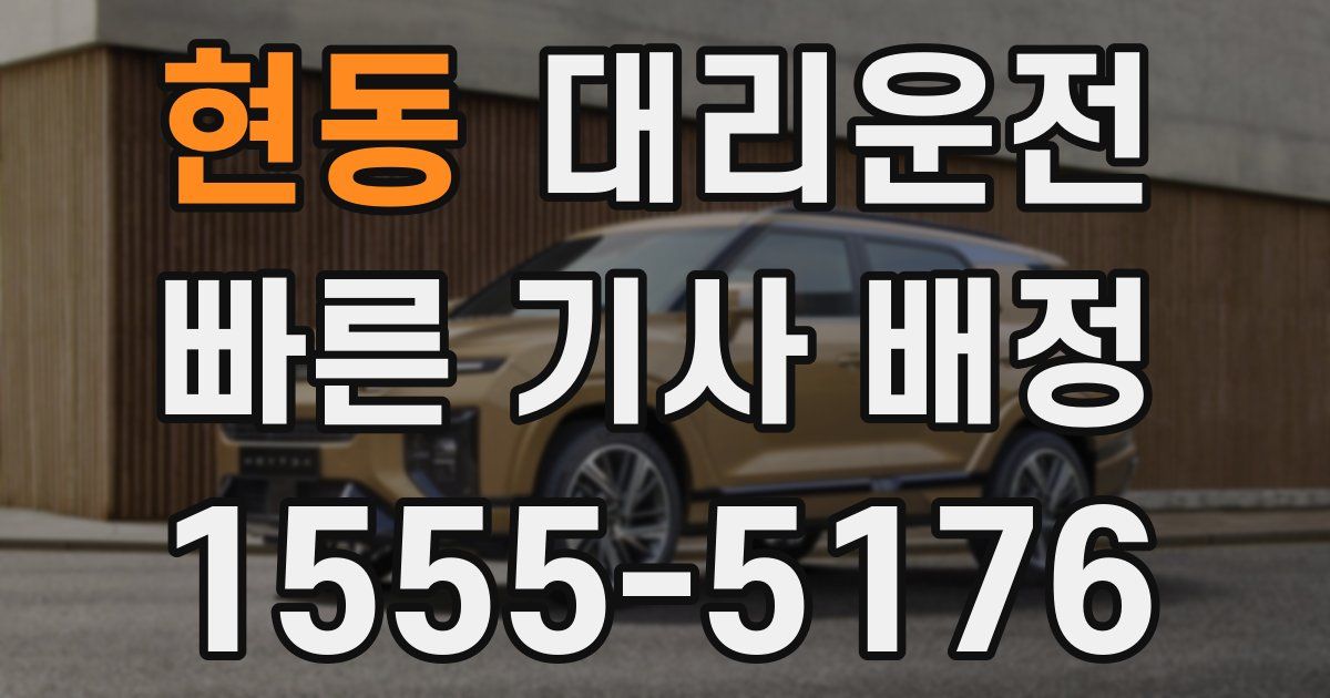 일일대리기사