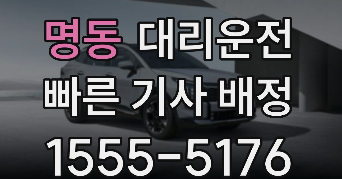 일일대리기사