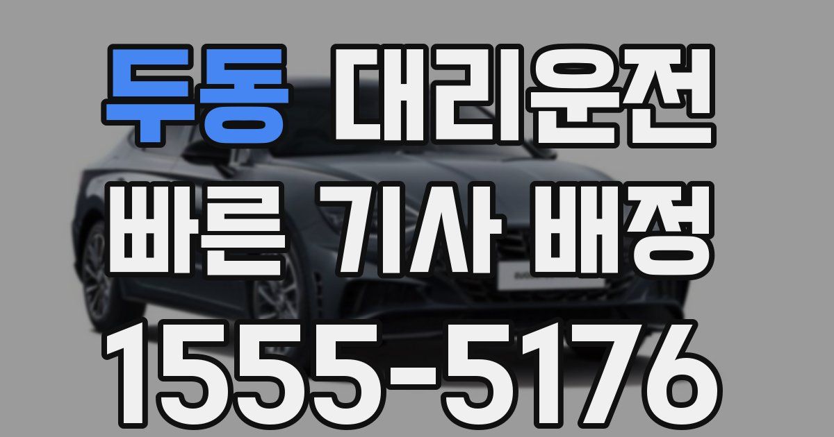 일일대리기사