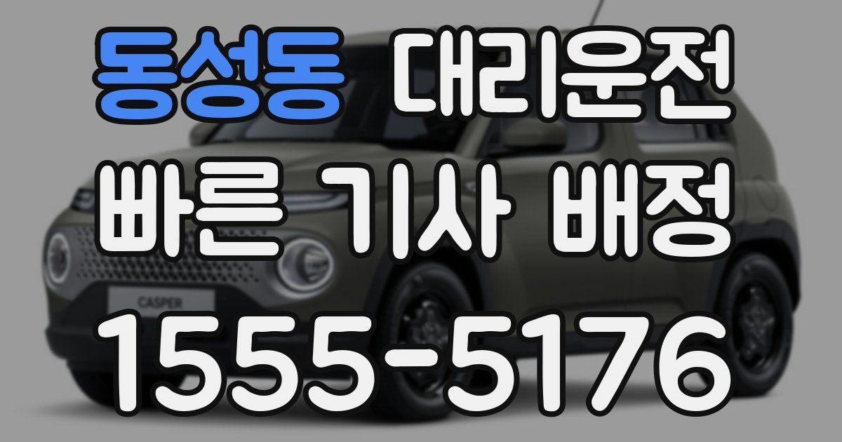 일일대리기사