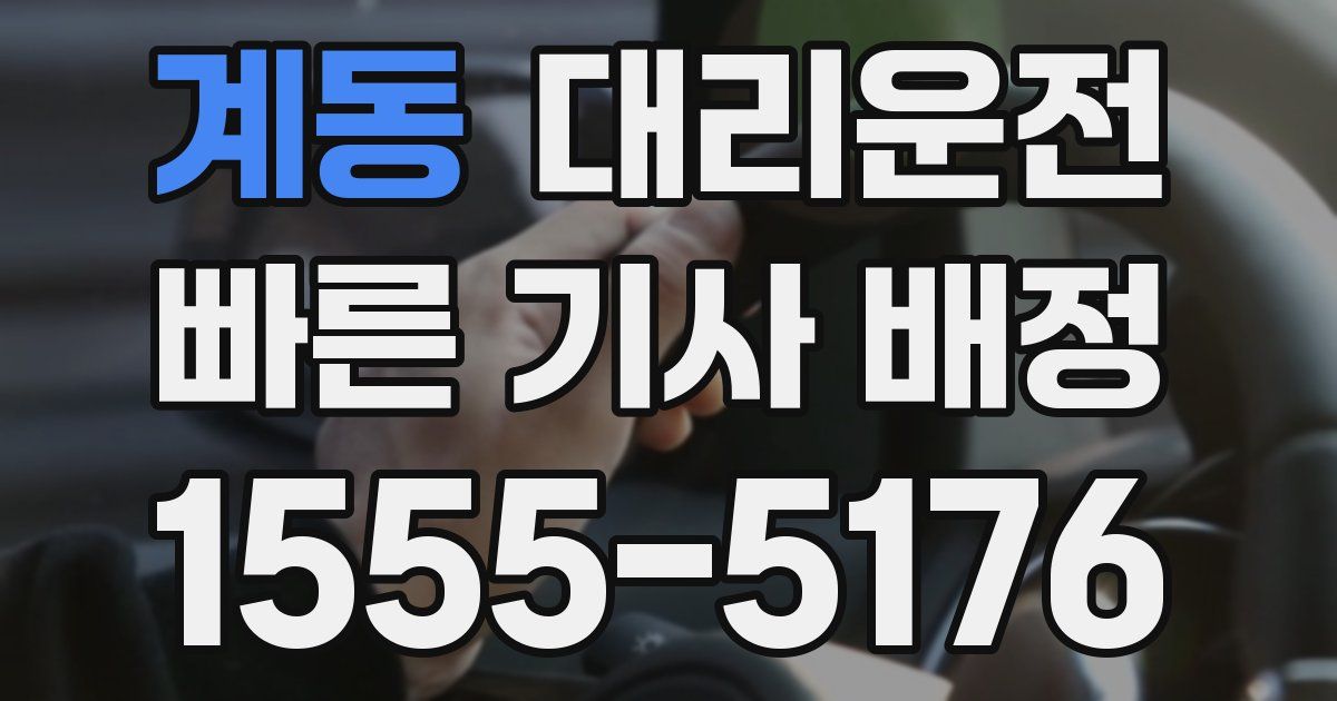 일일대리기사
