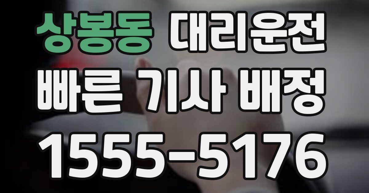 일일대리기사