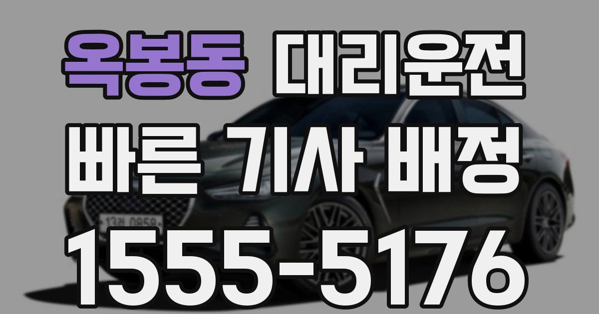 일일대리기사