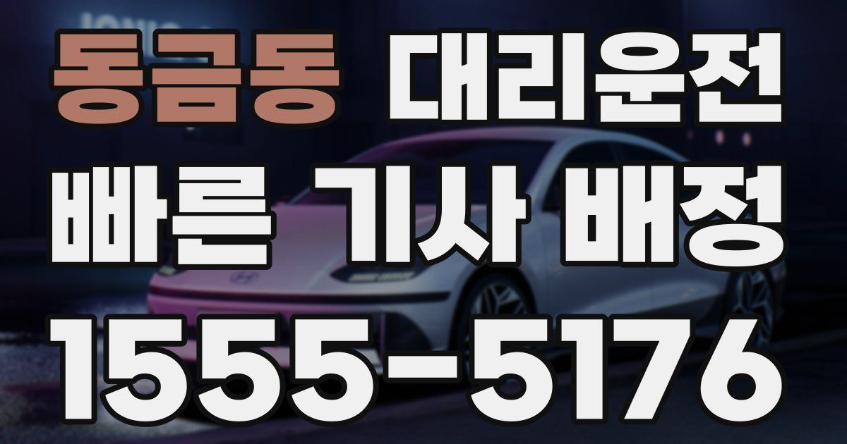 일일대리기사