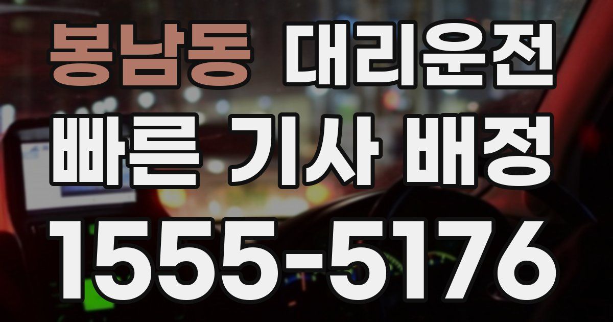 일일대리기사
