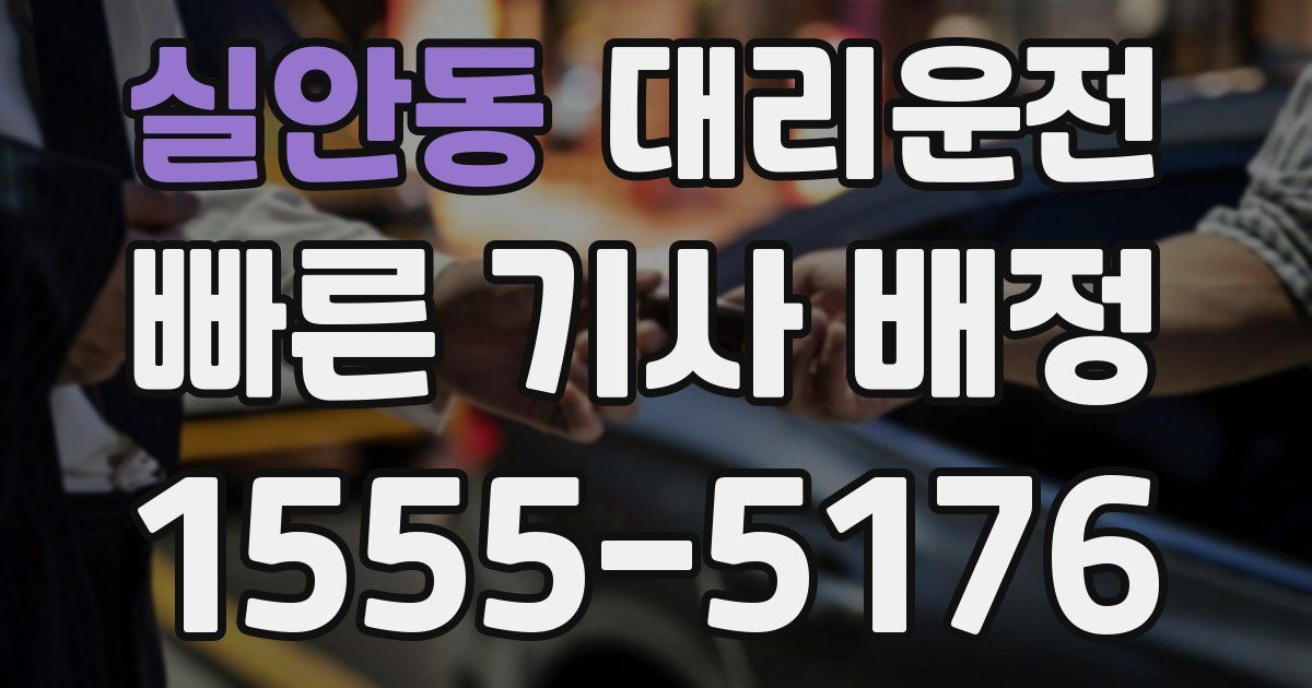 일일대리기사