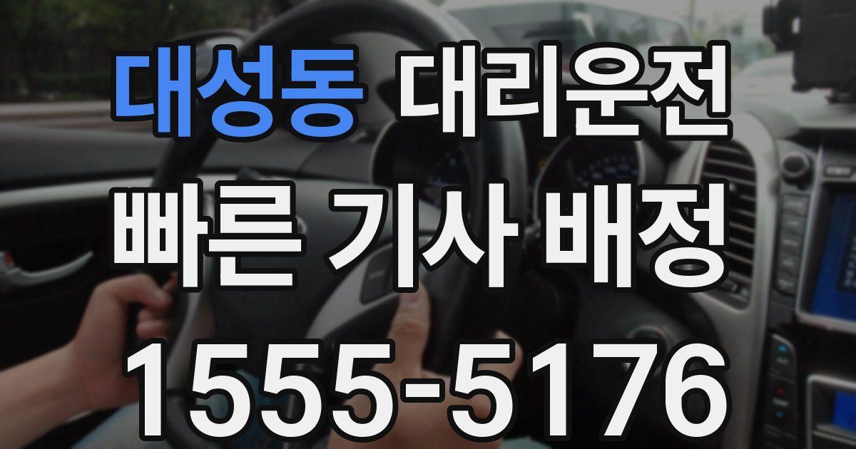 일일대리기사