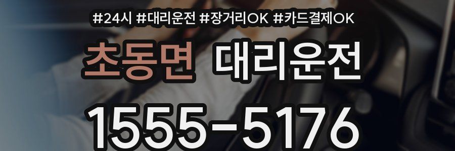 초동면 대리운전