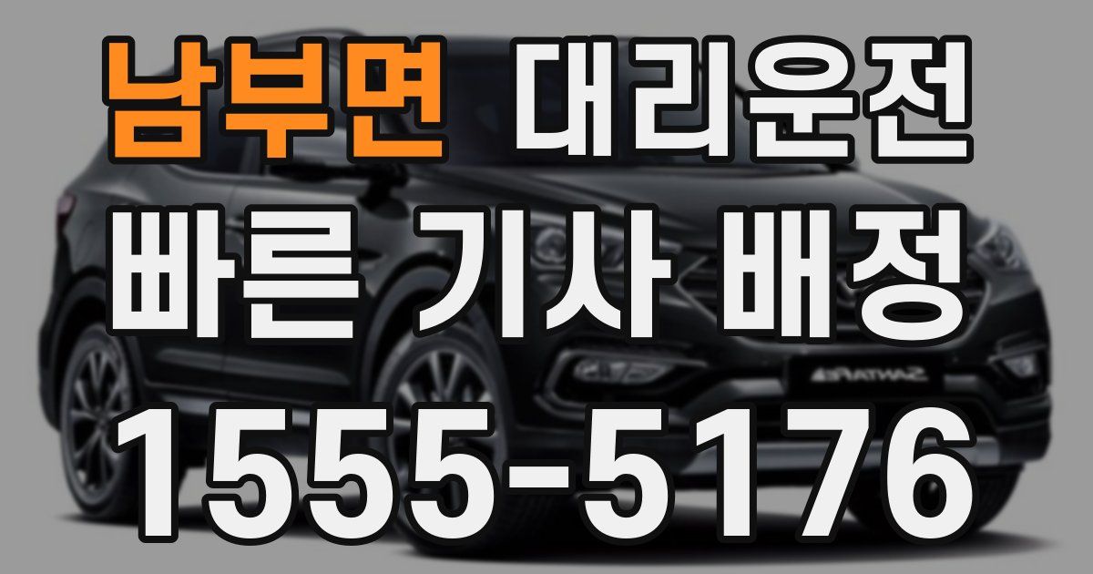 일일대리기사