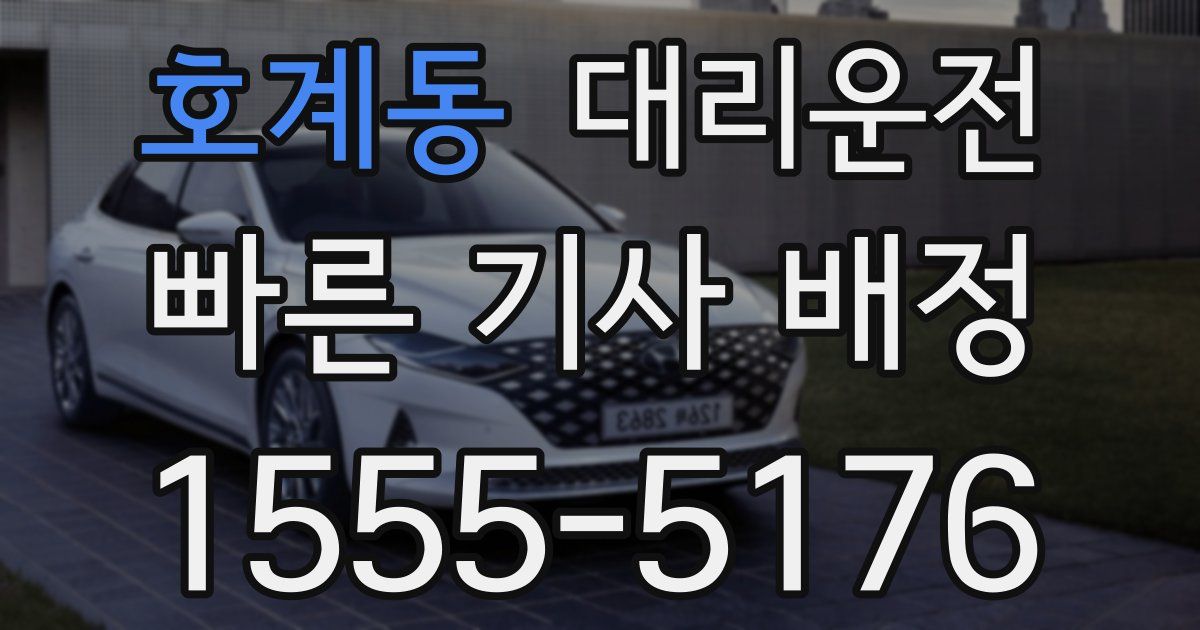 일일대리기사