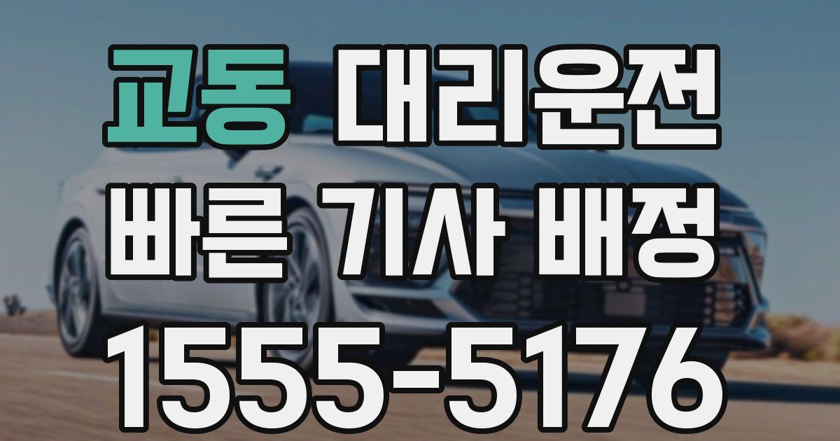 일일대리기사