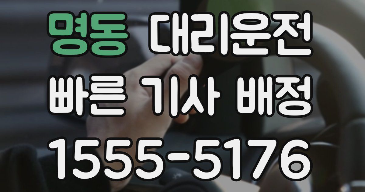 일일대리기사