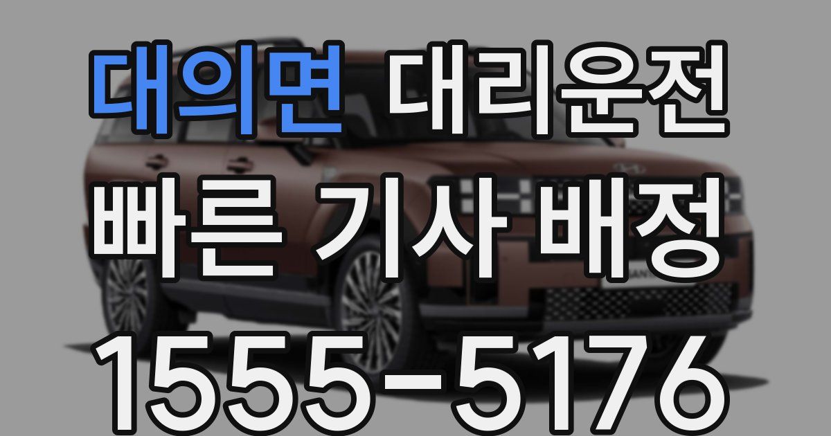 일일대리기사