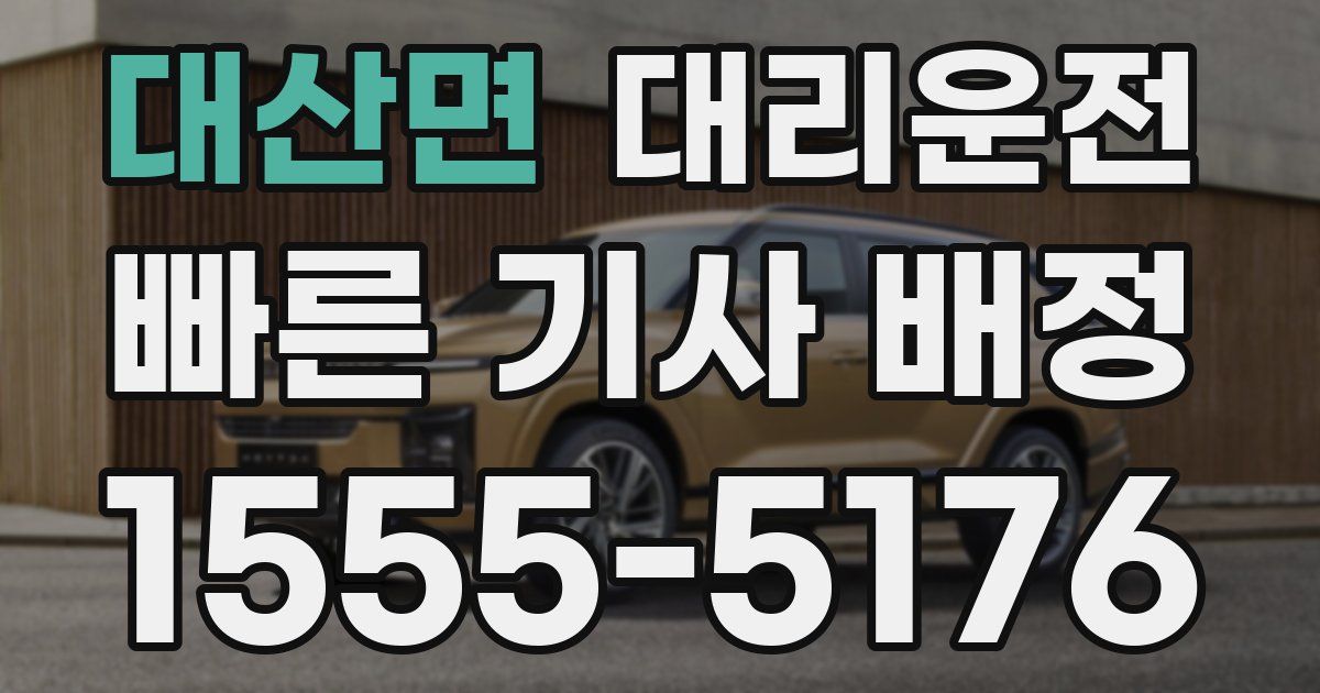 일일대리기사
