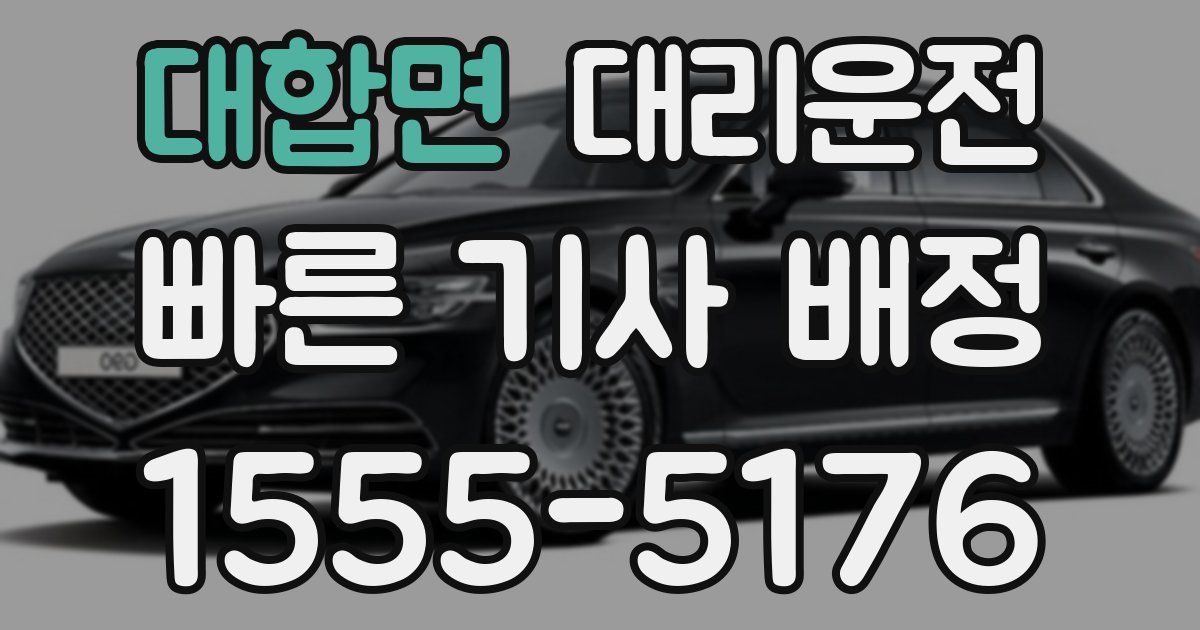 일일대리기사