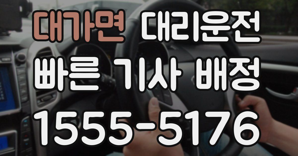 일일대리기사